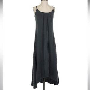 Sigrid Olsen Navy Slip Dress SZ M adjustable straps, 45" back, 35" front length
